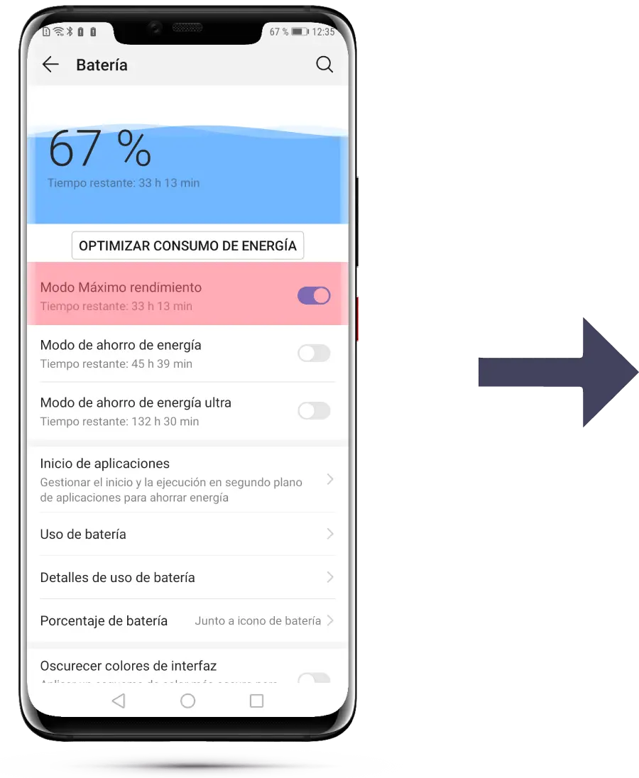 ahorro de bateria huawei - Cómo quitar el modo ahorro de energía Huawei