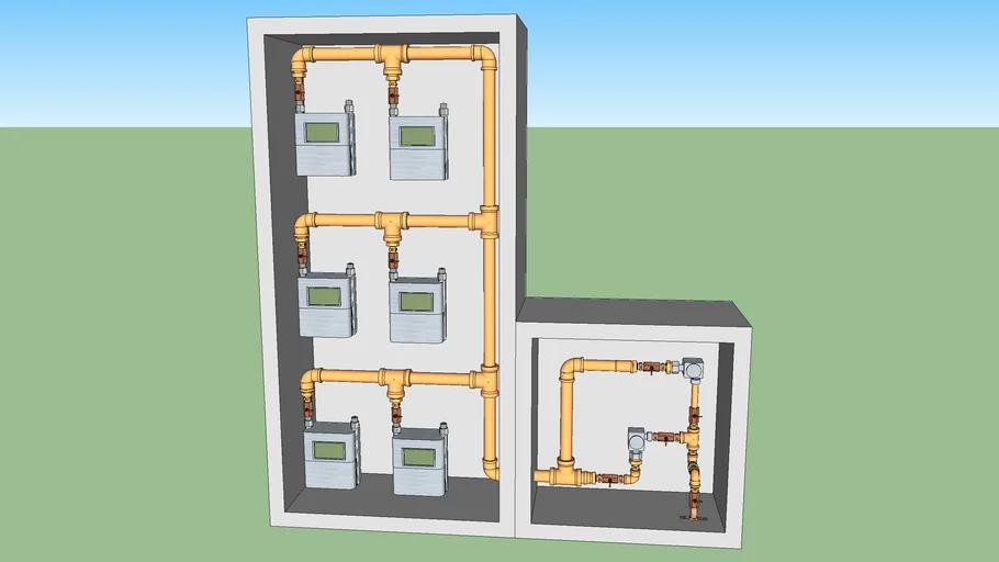 como ubicar una baterias de medidores yreguladores - Cuánto es la distancia mínima entre un punto de gas y un punto eléctrico
